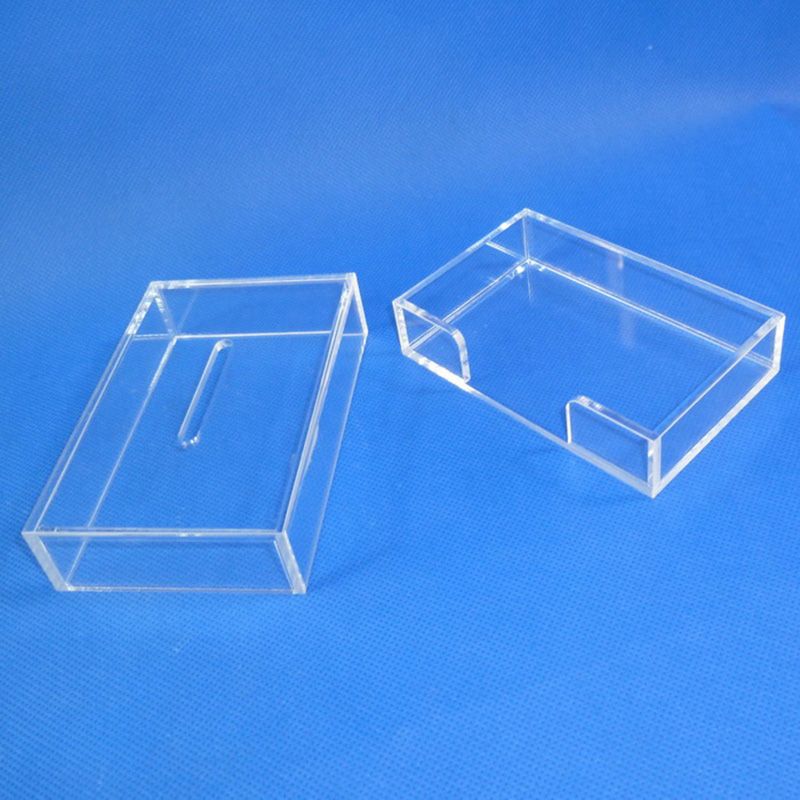 Desk acrylic business card holder, Clear plastic business cards display holders stand 6119