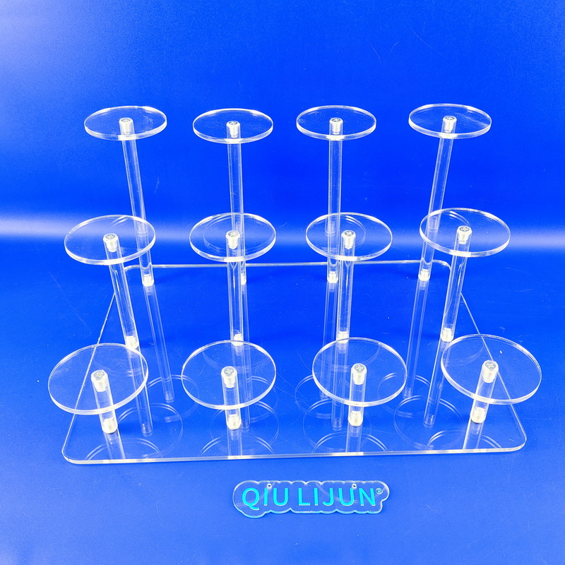 Round clear acrylic riser,Tabletop acrylic display risers 9153