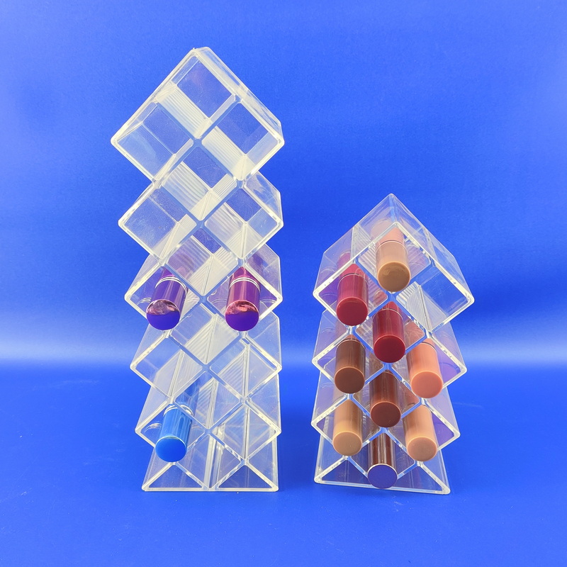 Acrylic cosmetic organizer for nail polishes, lipsticks, lip glosses, eyeliners 3129